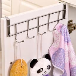 Móc Treo Đồ Sau Cửa Chiều Ngang Inox 5 Móc. LMS 5