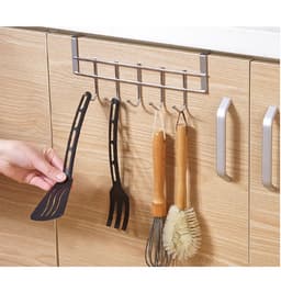 Móc Treo Đồ Sau Cửa Chiều Ngang Inox 5 Móc. LMS 3