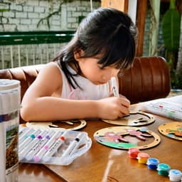 Đèn Lồng Trung Thu Gỗ DIY - Bé Tự Tô Màu, Sáng tạo handmade. 7