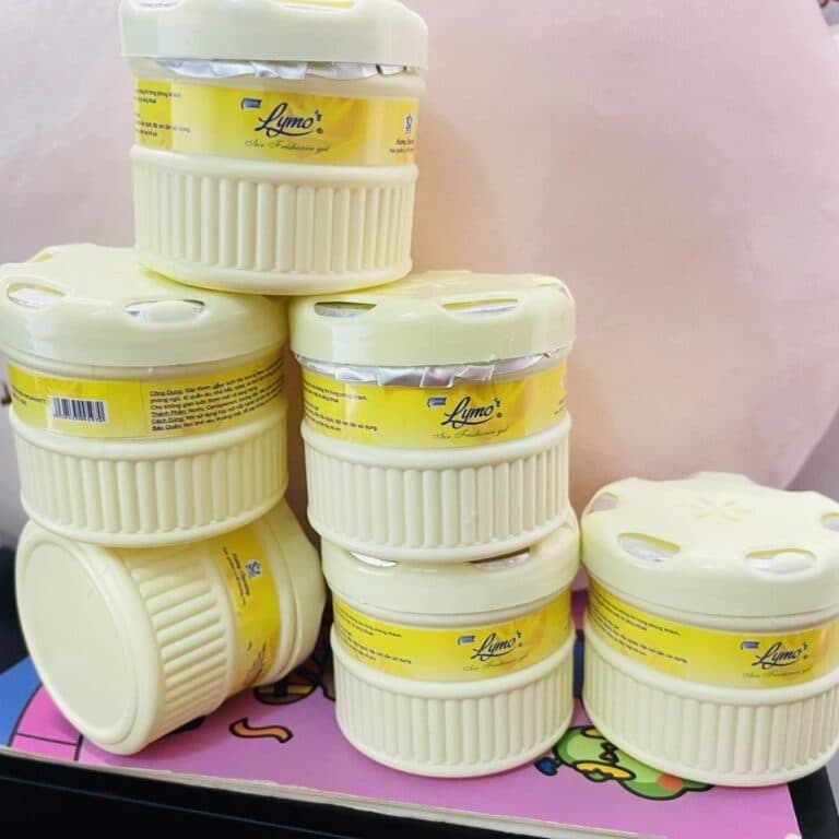 Sáp Thơm Lymo hộp sọc trắng hương Enchanter 90gr H071 và Hũ Sáp Thơm Valley Lily. LMS