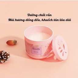 Sáp Thơm Lymo hộp sọc trắng hương Enchanter 90gr H071 và Hũ Sáp Thơm Valley Lily. LMS 9