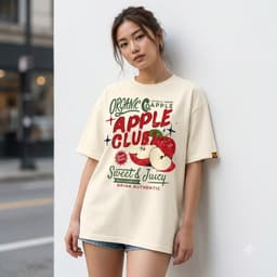 Áo Thun Nam Nữ Form Rộng Localbrand HY KORÉ Apple Club 3223 Oversize Unisex Vải Cotton Thấm Hút Mồ Hôi 3