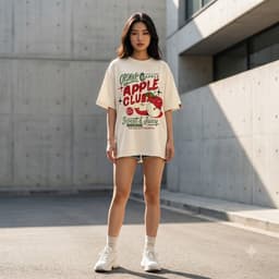 Áo Thun Nam Nữ Form Rộng Localbrand HY KORÉ Apple Club 3223 Oversize Unisex Vải Cotton Thấm Hút Mồ Hôi 9