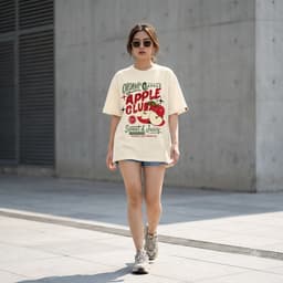 Áo Thun Nam Nữ Form Rộng Localbrand HY KORÉ Apple Club 3223 Oversize Unisex Vải Cotton Thấm Hút Mồ Hôi 4
