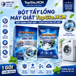 Bột Vệ Sinh Lồng Máy Giặt TopGia 125gr - Hiệu Quả Khử Mùi & Thanh Lọc Cặn Bẩn An Toàn cho Máy Giặt 1