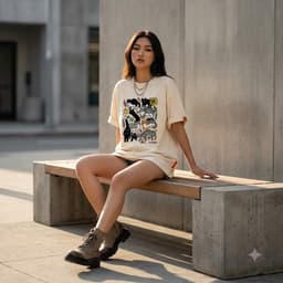 Áo Thun Nam Nữ Form Rộng Localbrand HY KORÉ Đàn Mèo 3225 Oversize Unisex Vải Cotton Thấm Hút Mồ Hôi 8