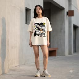 Áo Thun Nam Nữ Form Rộng Localbrand HY KORÉ Đàn Mèo 3225 Oversize Unisex Vải Cotton Thấm Hút Mồ Hôi 7