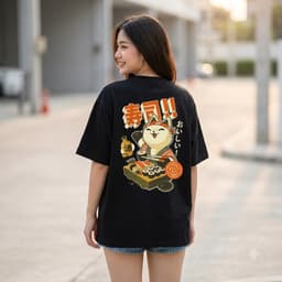 Áo Thun Nam Nữ Form Rộng Localbrand HY KORÉ Mèo Susi 3226 Oversize Unisex Vải Cotton Thấm Hút Mồ Hôi 3