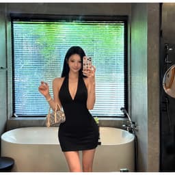 [Bodycon Dress] cổ yếm tôn dáng (2 lớp) [A010] - BY PHENI 6