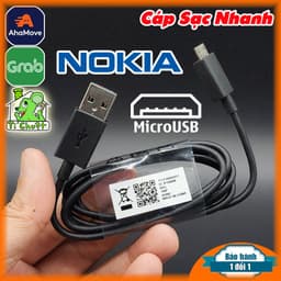 [ZIN] Cáp Micro USB Nokia / Microsoft Lumia Sạc Nhanh Dài 1m2 Chính Hãng 1