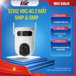 Camera Wifi Ngoài Trời & Trong Nhà EZVIZ H8x / C8C (Quay Quét 360°, Có Màu Ban Đêm) & EZVIZ C60P  1