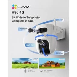 Camera Wifi Ngoài Trời & Trong Nhà EZVIZ H8x / C8C (Quay Quét 360°, Có Màu Ban Đêm) & EZVIZ C60P  6