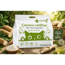 Combo 10 gói Cát Sắn Gemlucky Siêu Thấm Hút , Khử Mùi , Siêu Rẻ Cho Mèo 2