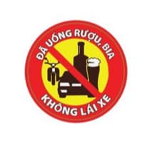 Tem logo biển báo nâng cao ý thức khi tham gia lái xe và ngồi trên xe.. SL 1 cái decalauto 5