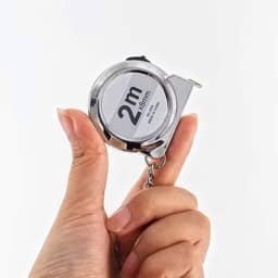 Thước Cuộn Mini 2M Móc Khóa Thép SK5 Đo Chính Xác, Tự Thu Dây, Nhỏ Gọn Tiện Lợi 3