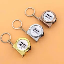 Thước Cuộn Mini 2M Móc Khóa Thép SK5 Đo Chính Xác, Tự Thu Dây, Nhỏ Gọn Tiện Lợi 6