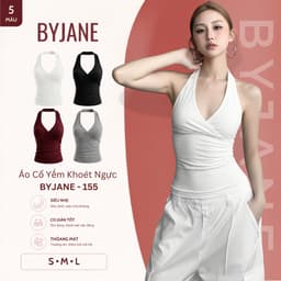 Áo Thun Cổ Yếm Nữ Co Giãn Ôm Body, Áo Cổ Yếm Tôn Dáng Co Dãn 4 Chiều BYJANE - 155 1