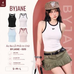 [MỞ BÁN] Áo Ba Lỗ Tanktop Nữ BYJANE Ôm Body Phối Viền In Chữ EGO Chất Thun Co Giãn 4 Chiều Form Ôm Tôn Dáng Cá Tính -020 1