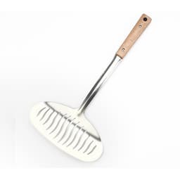 Xẻng Lật Cá Inox Cán Gỗ 36cm Chuyên Dụng, Xẻng Chiên Cá Nguyên Con Chịu Nhiệt Cao 5