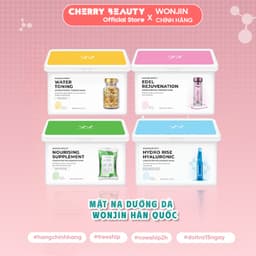 (Cty) Hộp 30M Mặt Nạ Wonjin Dưỡng Trắng, Cấp Ẩm, Phục Hồi Da| Cherry Beauty 1