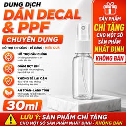 Dung Dịch Hỗ Trợ Dán Decal & PPF Chuyên Dụng | Chai Xịt 30ml | Hỗ Trợ Căn Chỉnh, Giảm Bọt Khí 1