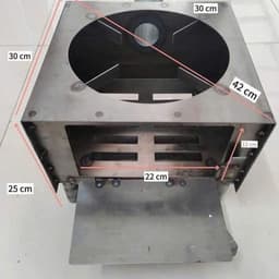 Bếp củi thông minh vuông không khói (Tặng kèm tấm lót) Chống đen nồi Tiết kiệm củi Hàng dầy dặn chắc chắn 5
