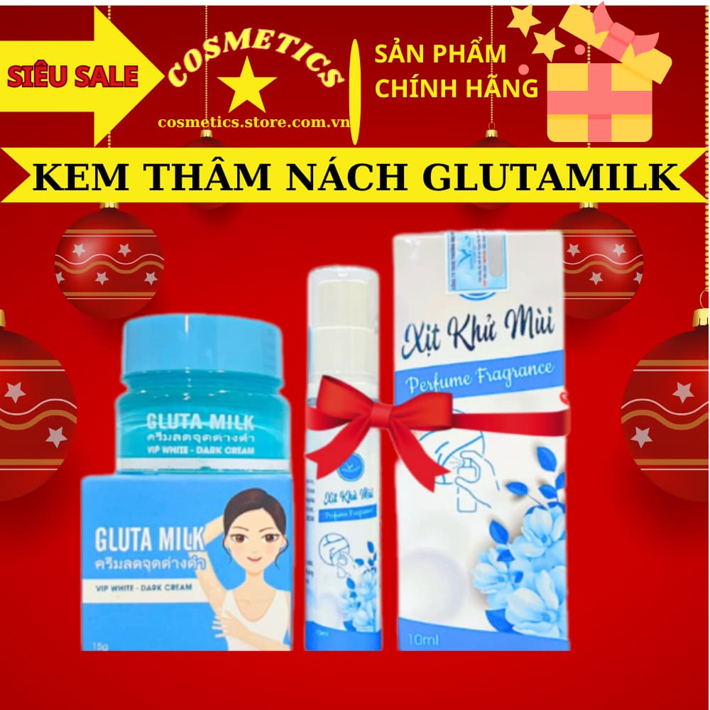 Kem thâm nách Gluta milk chính hãng