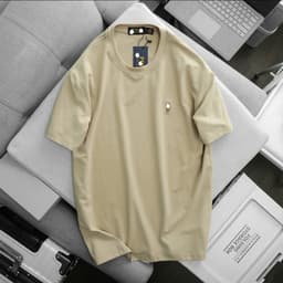 Áo thun nam basic logo thêu 3bros chất vải cotton 4 chiều lạnh , form không ôm , bigisze 130kg 3