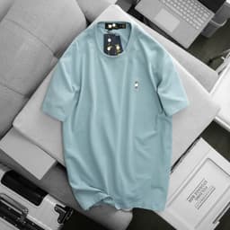 Áo thun nam basic logo thêu 3bros chất vải cotton 4 chiều lạnh , form không ôm , bigisze 130kg 7