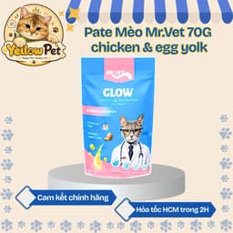 Pate Mèo Mr.Vet Chicken & Egg Yolk 70G Chính Hãng Thức Ăn Ướt Cho Mèo | YLP Market 1