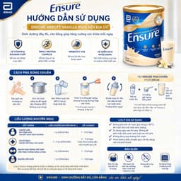 Sữa bột Ensure của Úc giàu dinh fưỡng 850g có thể thay thế 1 bữa ăn nhẹ 4
