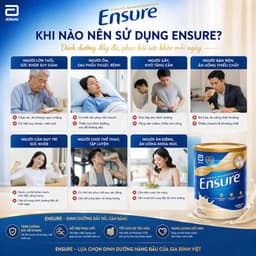 Sữa bột Ensure của Úc giàu dinh fưỡng 850g có thể thay thế 1 bữa ăn nhẹ 3