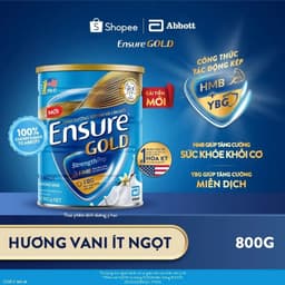 Sữa bột Ensure Gold Abbott hương vani ít ngọt 800g 2