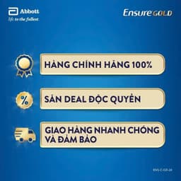 Sữa bột Ensure Gold Abbott hương vani ít ngọt 800g 3
