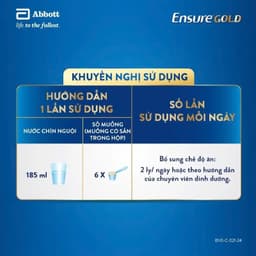 Sữa bột Ensure Gold Abbott hương vani ít ngọt 800g 4