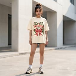 Áo Thun Form Rộng Localbrand HY KORÉ Nơ Dưa Hấu 3234 Oversize Unisex Vải Cotton Thấm Hút Mồ Hôi 8