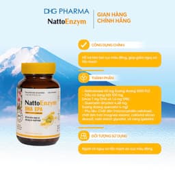 TPCN NattoEnzym DHA EPA Hỗ trợ giảm nguy cơ đột quỵ do huyết khối 1 chai x 60 viên - Chính hãng DHG Pharma 3