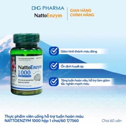 TPCN NattoEnzym 1000 Hỗ trợ giảm nguy cơ hình thành huyết khối, giảm nguy cơ tắc nghẽn mạch máu - Chính hãng DHG Pharma 4