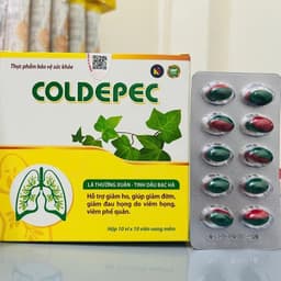 Ho thảo dược 2 lớp COLDEPEC - ho dầu xanh đỏ 100 viên 1