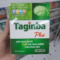 Taginba Plus DHG tpbvsk hoạt huyết và tăng cường tuần hoàn não 100 viên 2