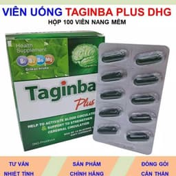 Taginba Plus DHG tpbvsk hoạt huyết và tăng cường tuần hoàn não 100 viên 1