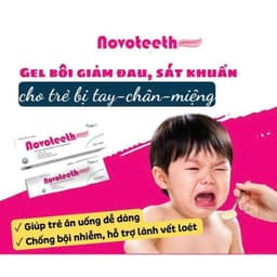 Gel bôi răng miệng NOVOTEETH Freeze hỗ trợ lành vết nhiệt,loét mọc răng, cấy ghép implant tuýp 12gam 8