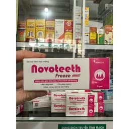 Gel bôi răng miệng NOVOTEETH Freeze hỗ trợ lành vết nhiệt,loét mọc răng, cấy ghép implant tuýp 12gam 5