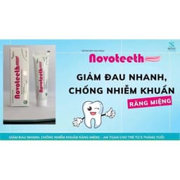 Gel bôi răng miệng NOVOTEETH Freeze hỗ trợ lành vết nhiệt,loét mọc răng, cấy ghép implant tuýp 12gam 9