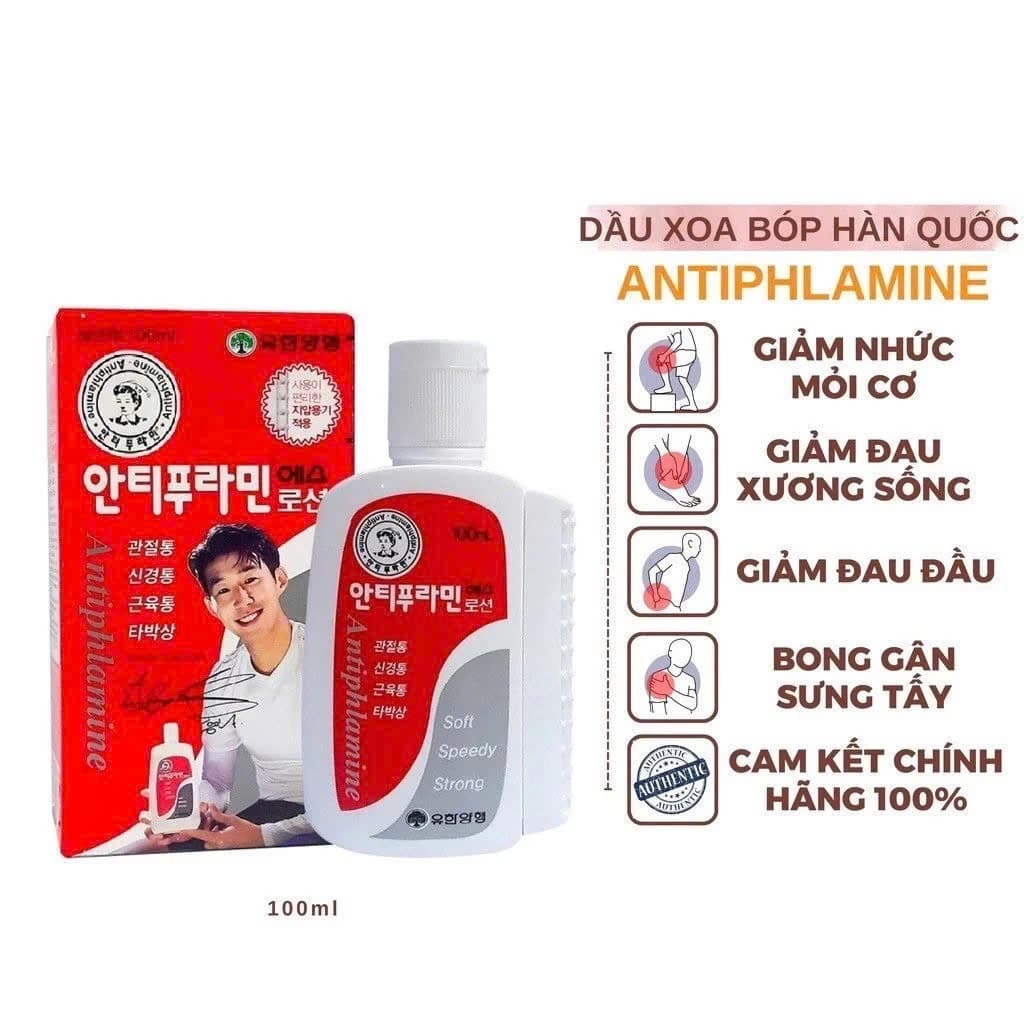 Dầu Nóng Antiphlamine Hàn Quốc Balporo BBae Xoa Bóp 100ml