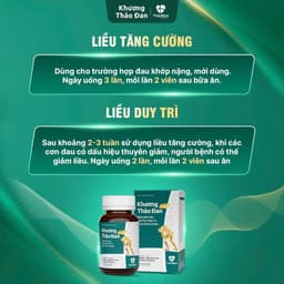 Khương Thảo Đan Gold Thái Minh - Viên uống hỗ trợ cải thiện xương khớp - Lọ 30 Viên 2