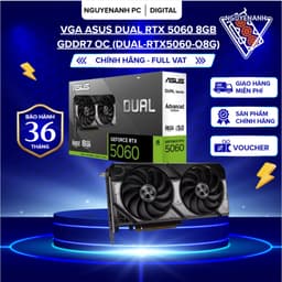 [Full Vat] VGA ASUS Dual RTX 5060 8GB GDDR7 OC (DUAL-RTX5060-O8G) - chính hãng 36th 1