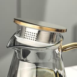 Bộ Bình Cốc xoắn Chất Liệu Thủy Tinh Chịu Nhiệt Dung Tích 1800ml và 6 cốc 260ml 5