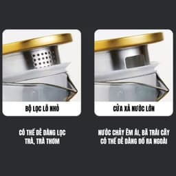 Bộ Bình Cốc xoắn Chất Liệu Thủy Tinh Chịu Nhiệt Dung Tích 1800ml và 6 cốc 260ml 6