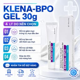 Klena BPO Adapalene 0.1% Benzoyl Peroxide 2.5% 30g Hỗ Trợ Giảm Mụn, Mờ Thâm Sau Mụn 2